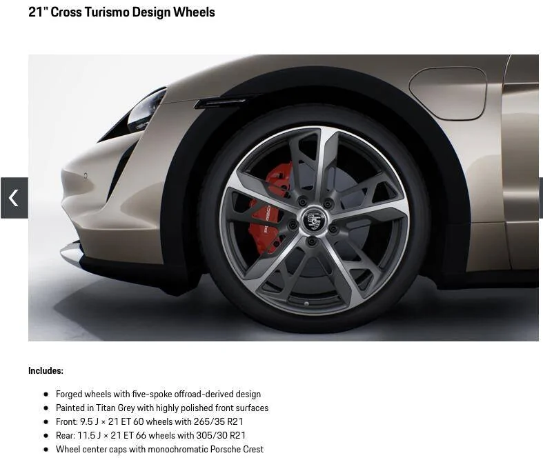 Porsche Taycan List of Porsche/EV approved or suitable tyres? Screen Shot 2021-11-05 at 8.24.53 AM