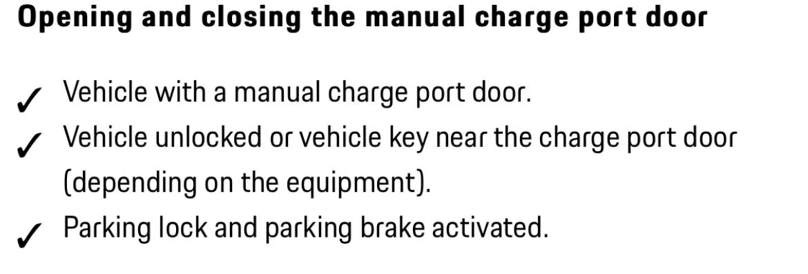 Porsche Taycan Manual (unpowered) charge port questions 0787AF87-C8B7-4C33-8D88-D56B696027F7
