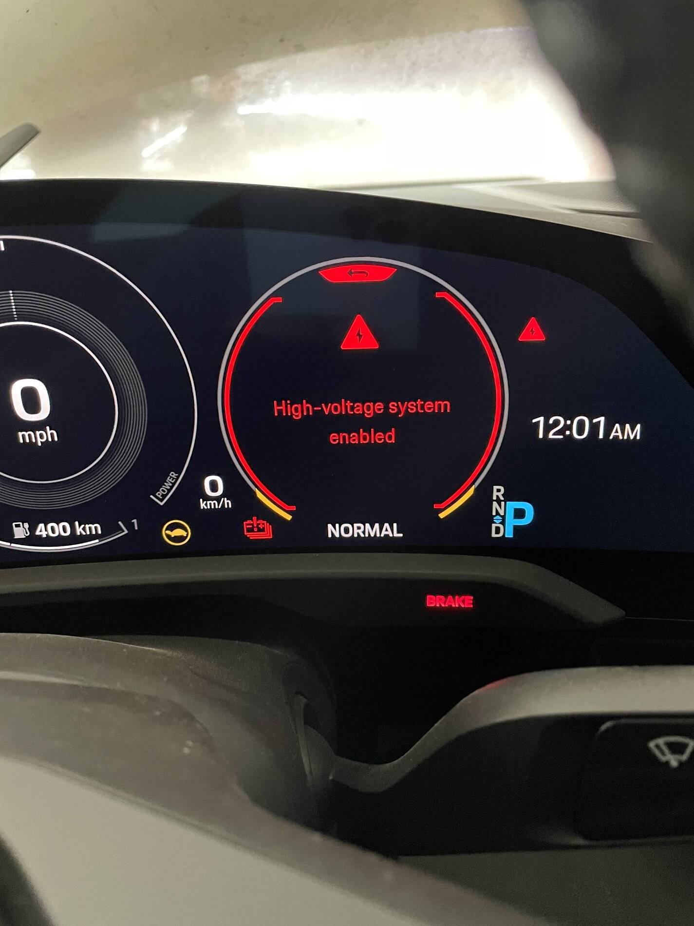 Porsche Taycan Help: High Voltage System Enabled warning message CDAE3483-8D90-4A19-AFC3-2E44C81F4407