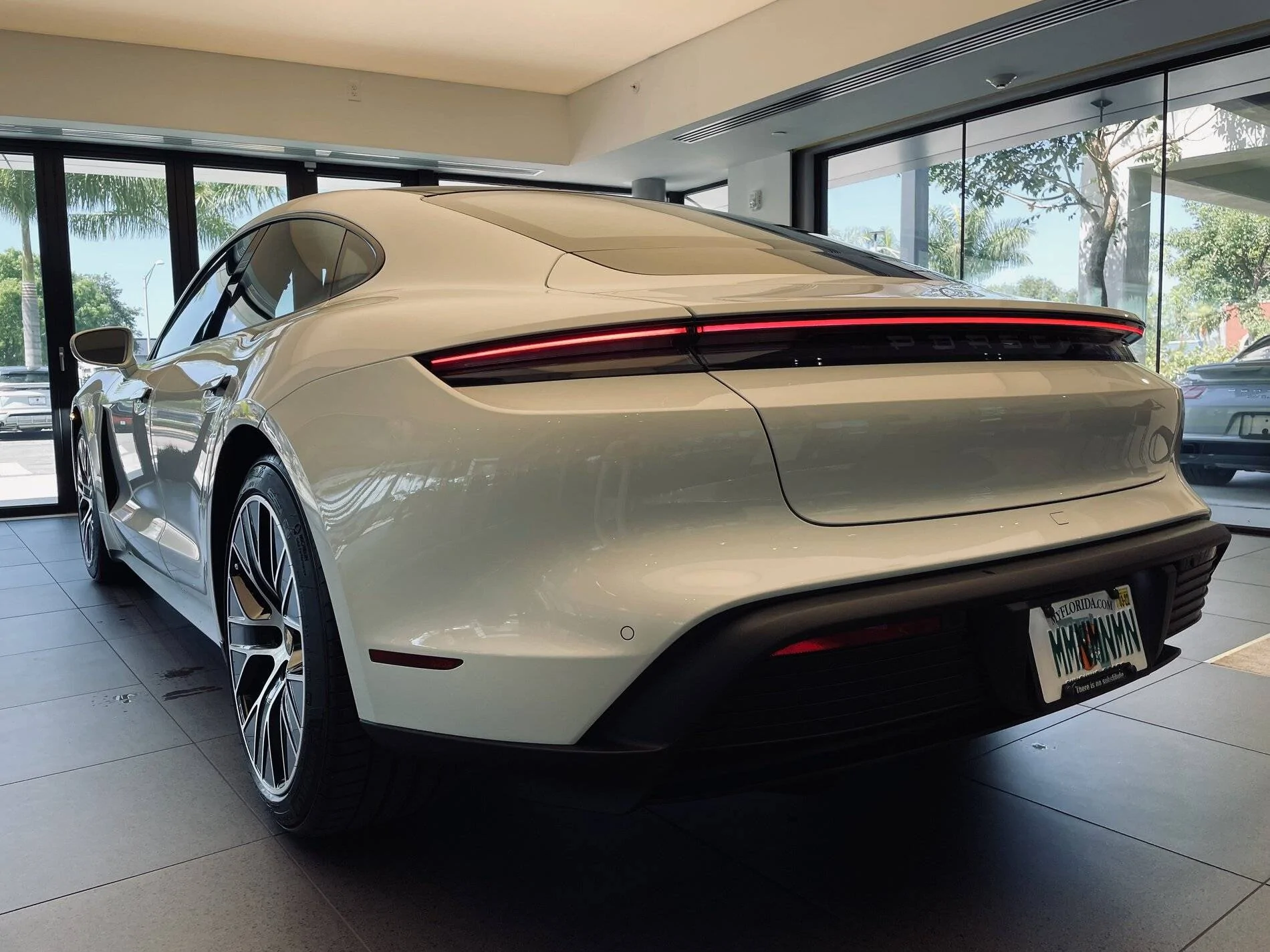 Porsche Taycan personalised replacement for rear model designation IMG_3049