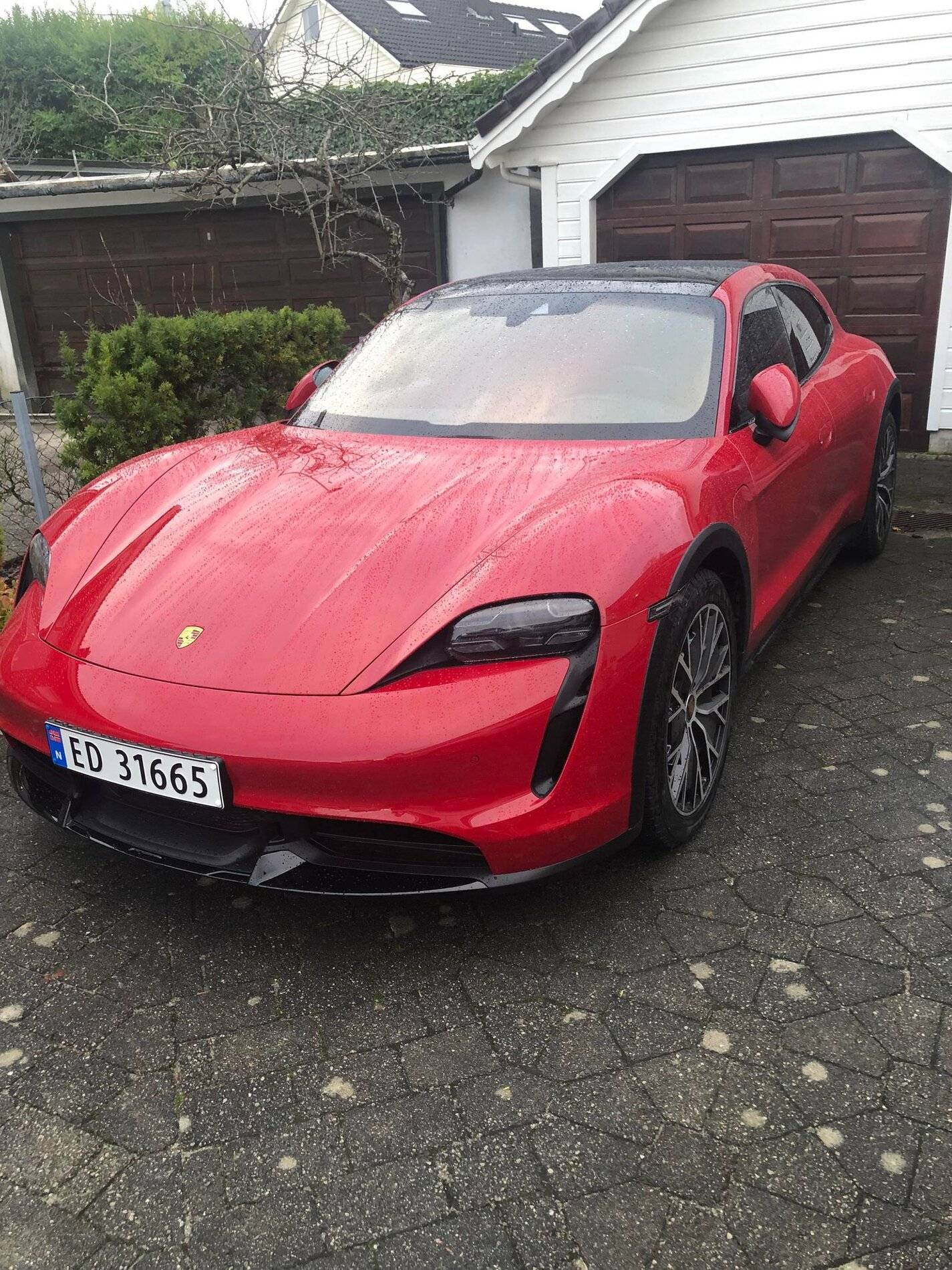 Porsche Taycan Carmine Red Turbo Cross Turismo - two weeks into ownership 252489487_1000087927221192_1032335499079539727_n
