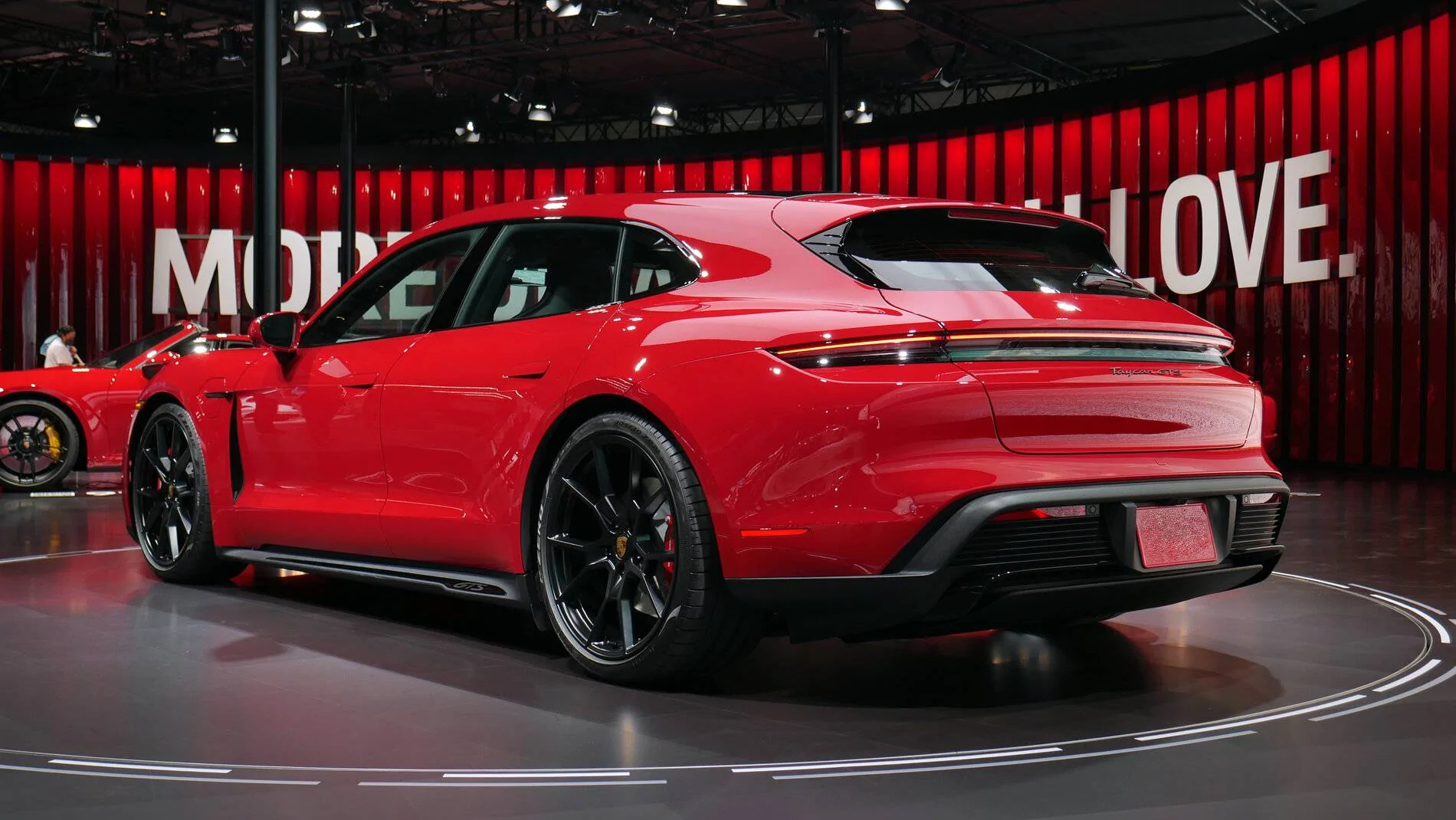 Porsche Taycan Spoiler Colour 2022-Porsche-Taycan-GTS-Sport-Turismo-rear-three-quarter