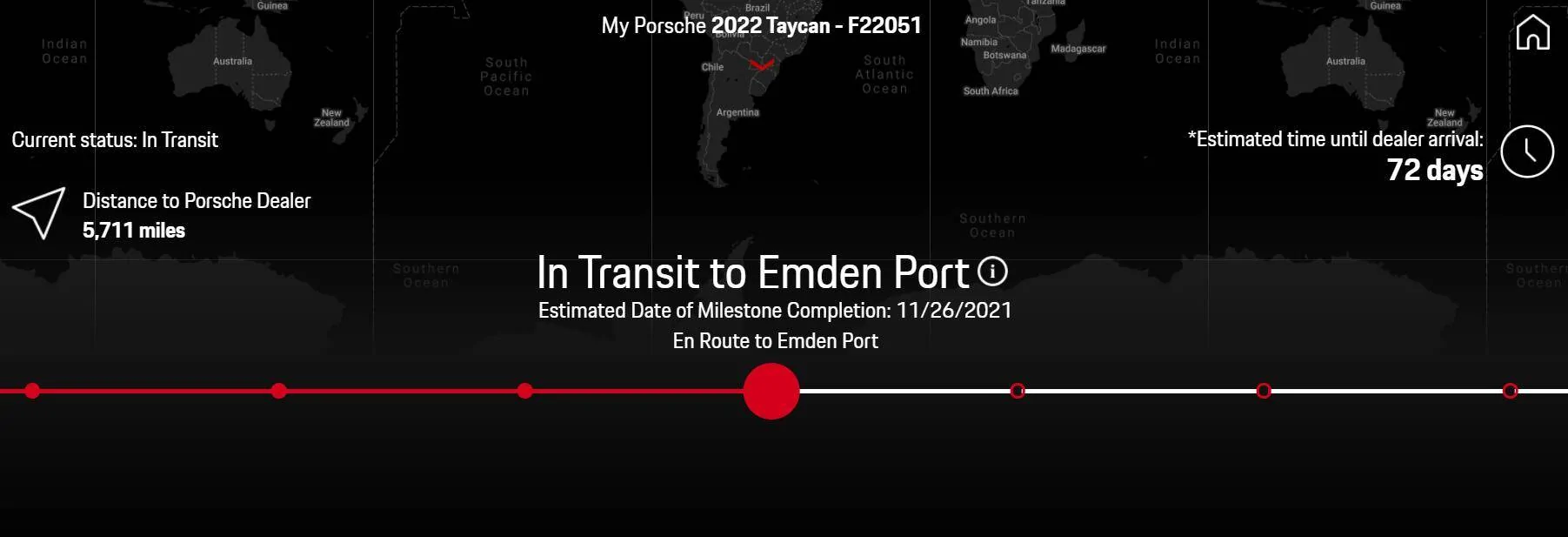 Porsche Taycan Jan Delivery Screenshot 2021-11-17 151459