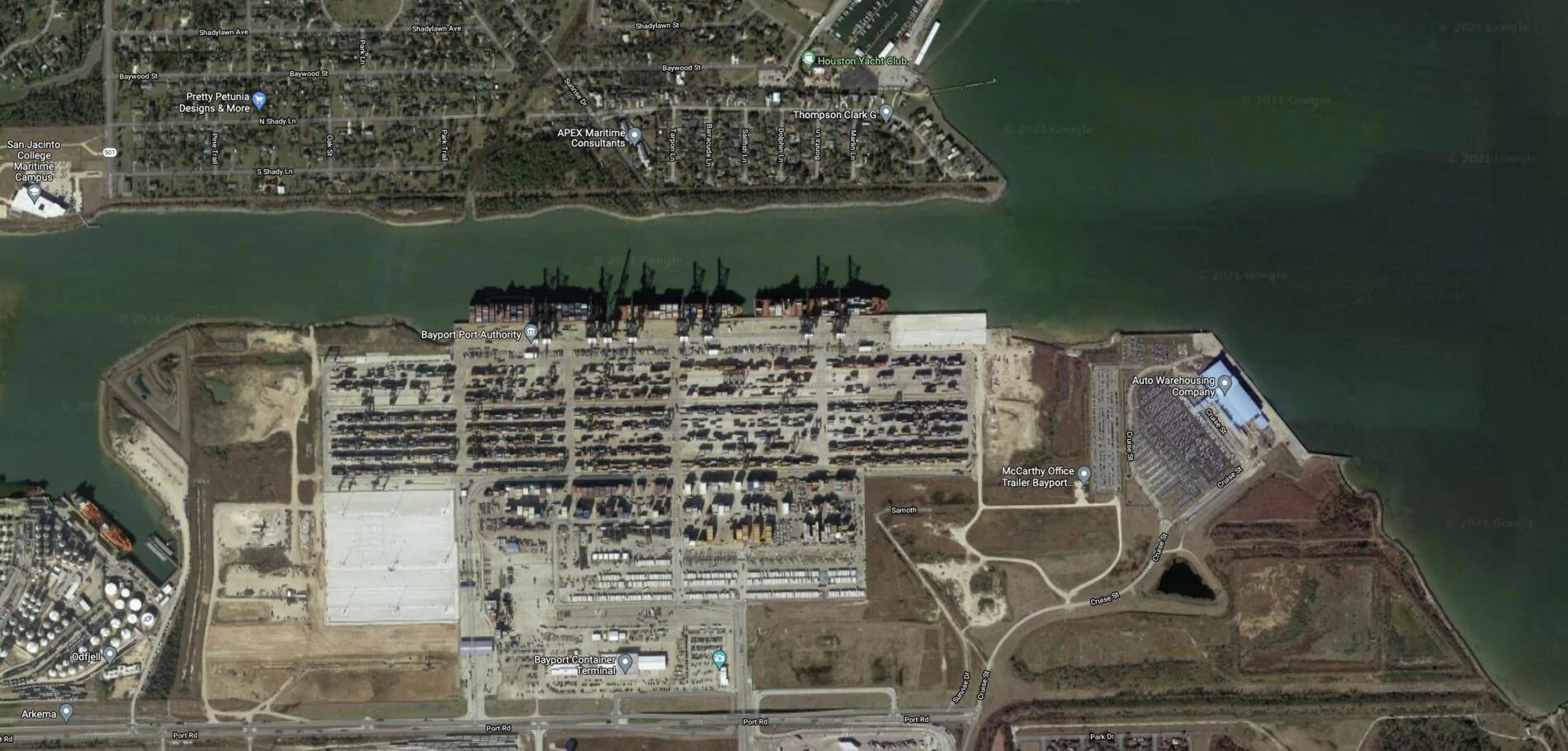 Porsche Taycan December 2021 Delivery Car Carrier landing Port Houston 