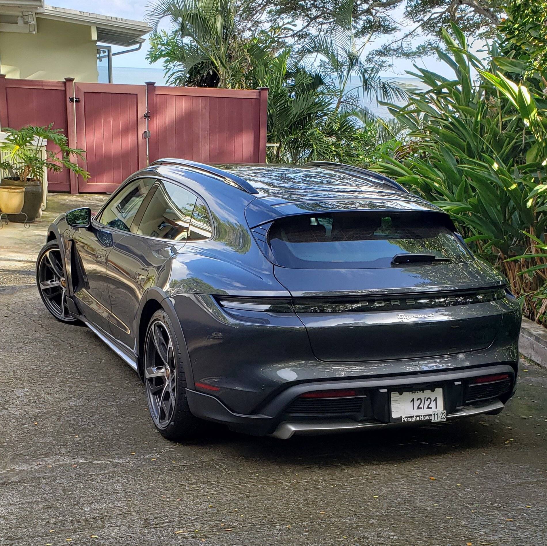 Porsche Taycan Hawaiian Volcano Grey CT Back