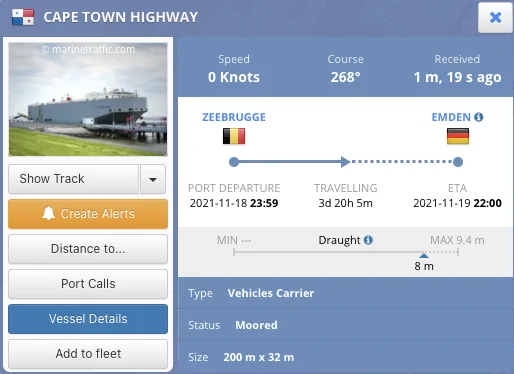 Porsche Taycan December 2021 Delivery Screen Shot 2021-11-22 at 1.04.20 PM