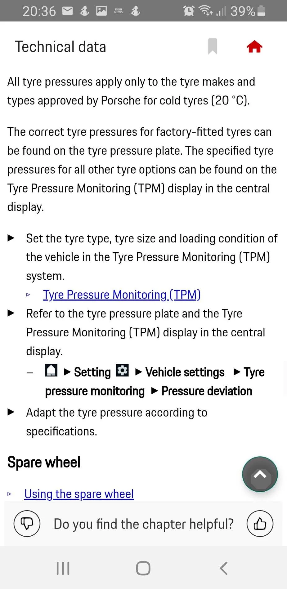 Porsche Taycan Tyre pressures dropped suddenly Screenshot_20211122-203619_Porsche Good to kno