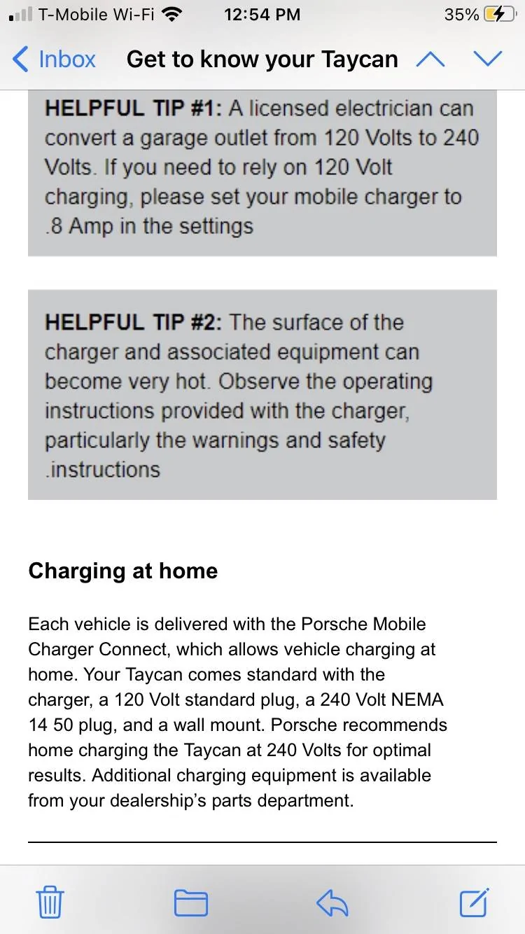 Porsche Taycan Home charging help Get to know your Taycan