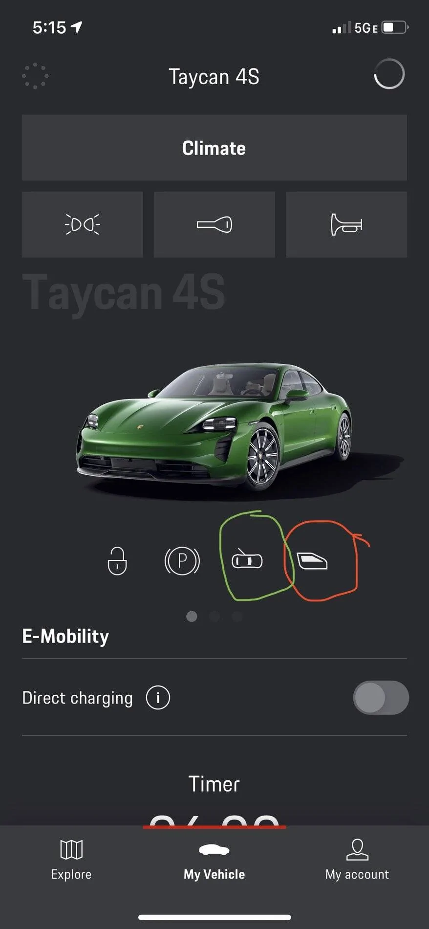 Porsche Taycan Connect App on phone E88EF063-6DEC-4060-85C9-3C4E1515324E