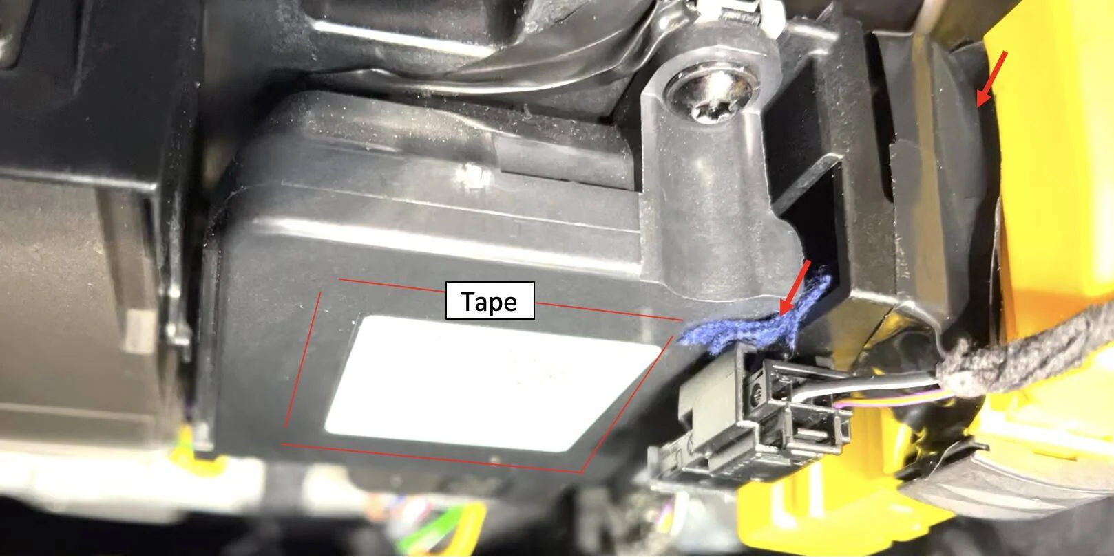 Porsche Taycan Front passenger seat rattles - my fix 1637931131620