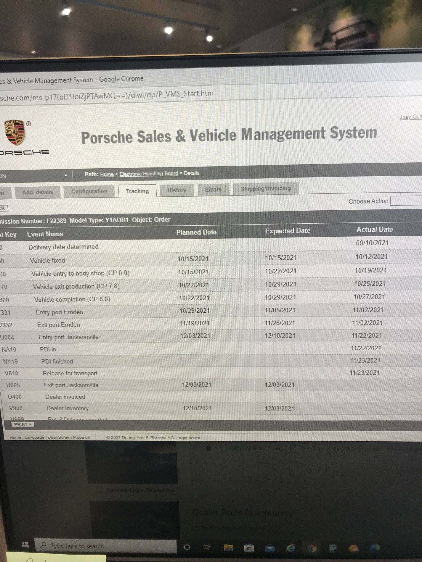 Porsche Taycan All Aboard The Siem Confucius | Oct ‘21, Voyage 019A 66759F5D-025B-4153-8FED-E8DB9D6EE4CF