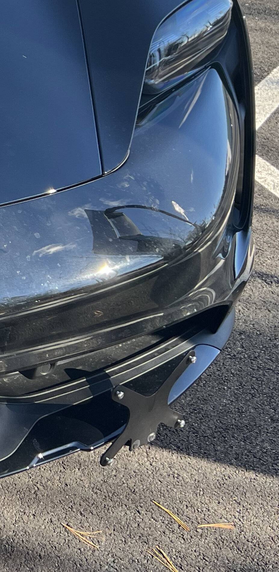 Porsche Taycan Dealing with the front license plate DD3C8938-23D0-45E6-906D-6FFE82E351D3