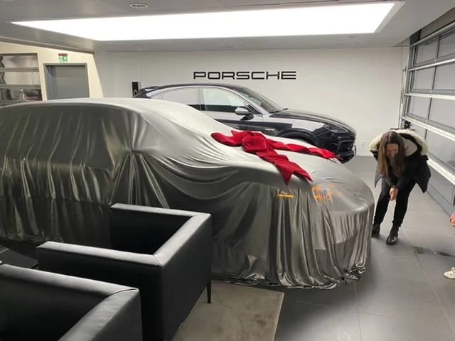 Porsche Taycan Delivery of our Vulcano Grey 4S Cross Turismo 201B3960-6D2A-4B41-937D-9058D6209200