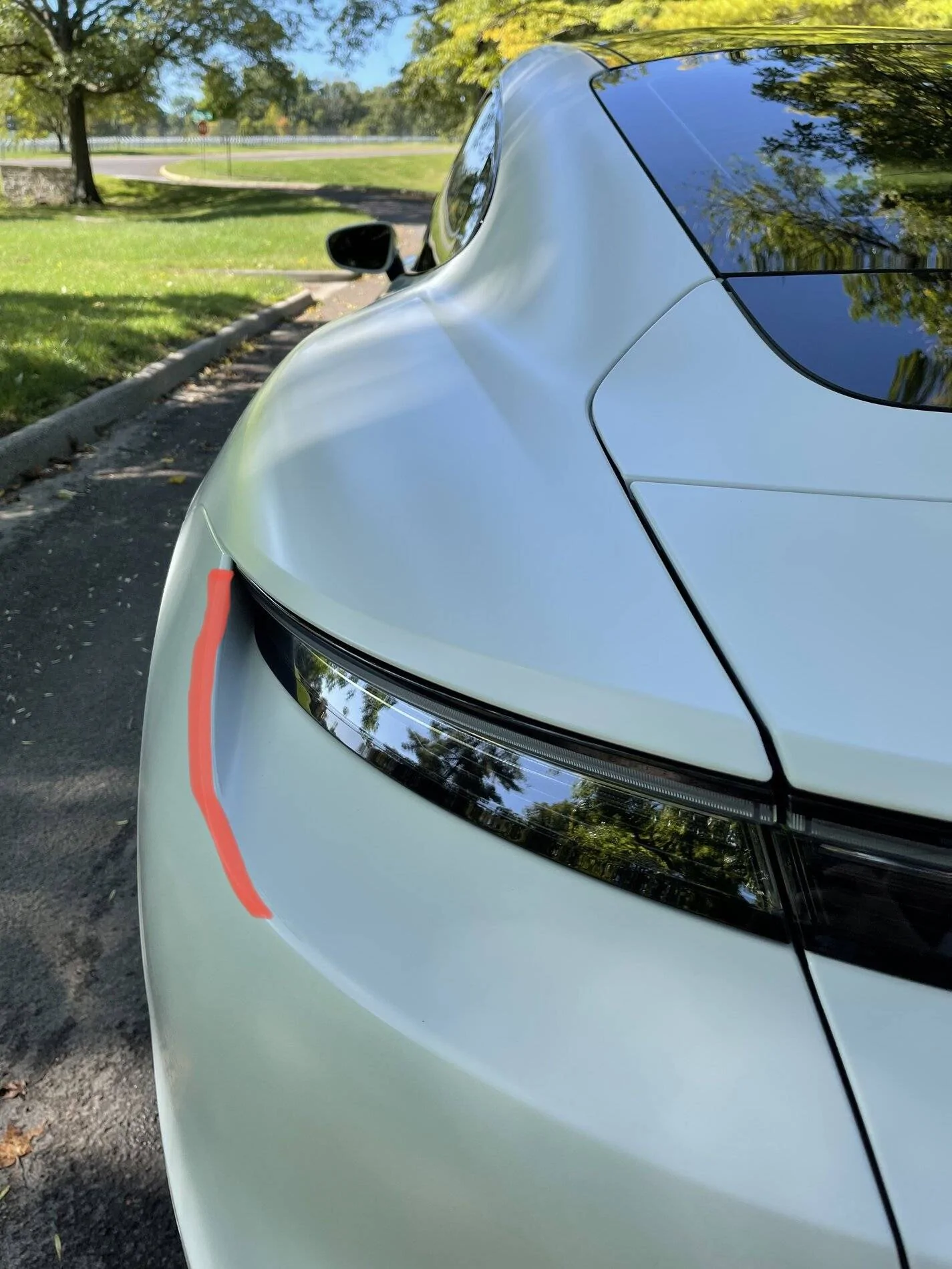 Porsche Taycan Any pics of standard white Taycan with Stealth wrap (not cwm) 4D412E9A-E68F-44A9-AD3A-9AF67C4FF6F4