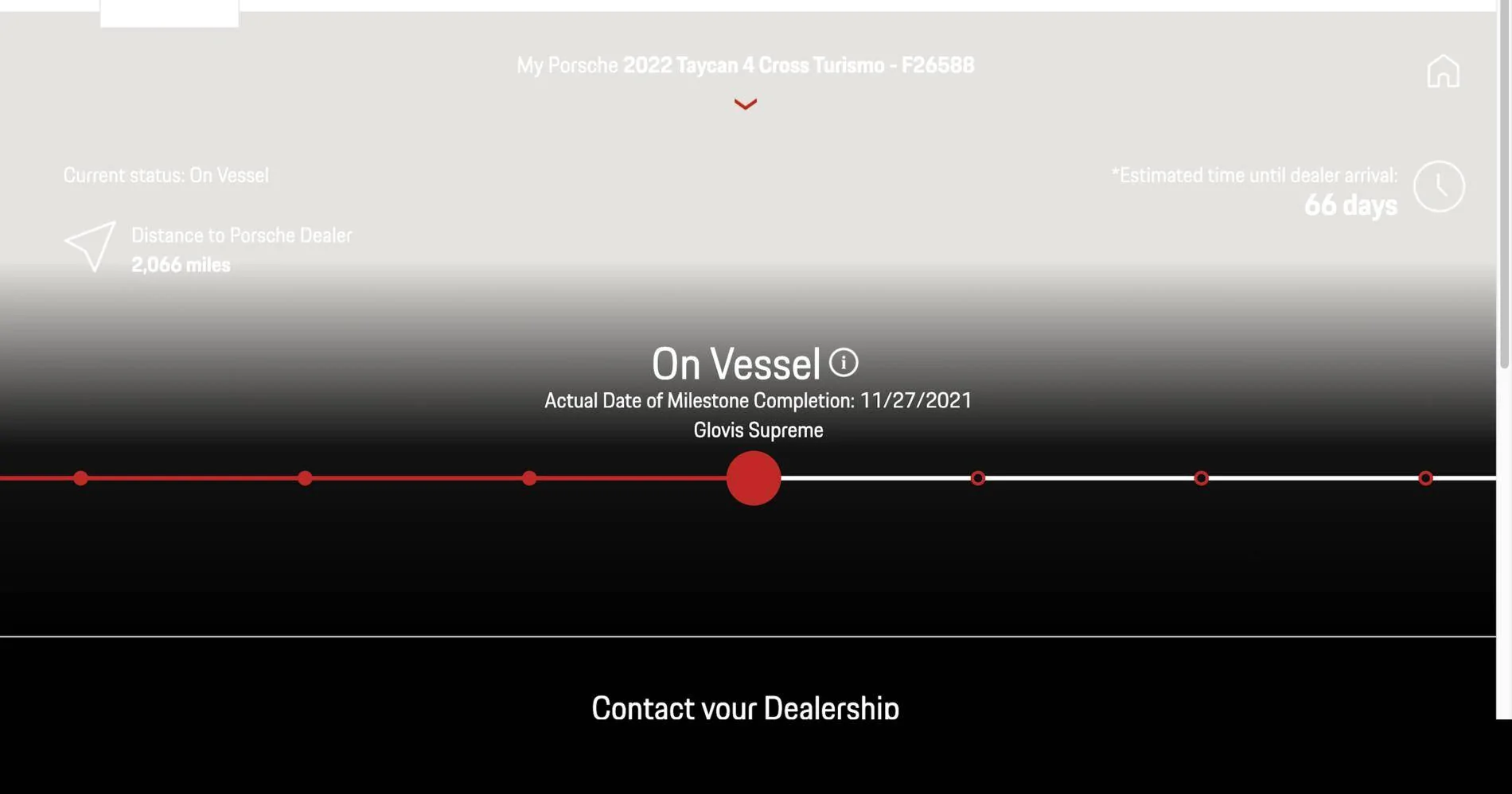 Porsche Taycan Jan Delivery Screen Shot 2021-11-29 at 20.32.17