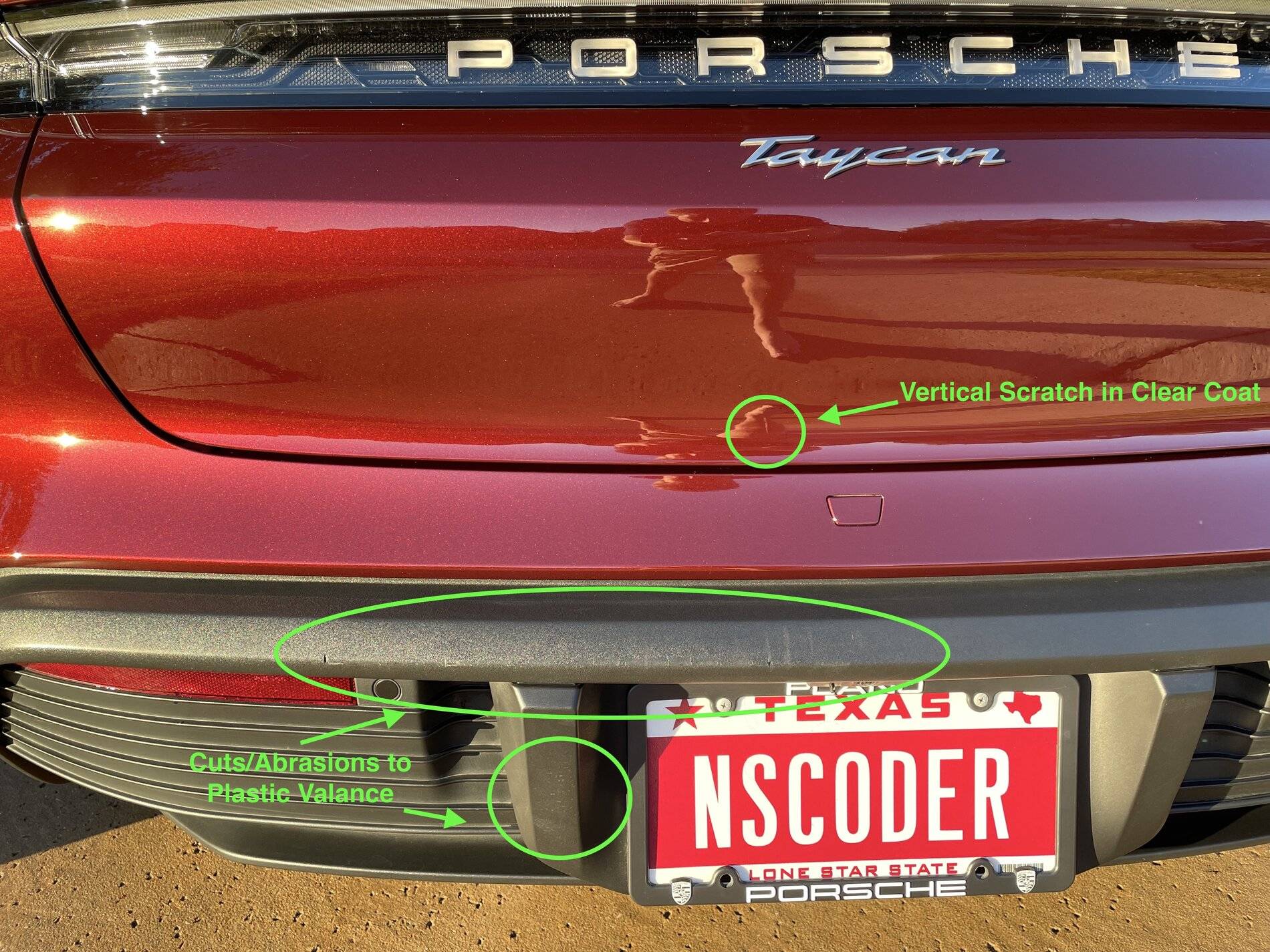 Porsche Taycan help please - advice on bumper damage IMG_0542 2