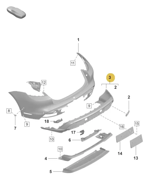 Porsche Taycan help please - advice on bumper damage 1638312555265