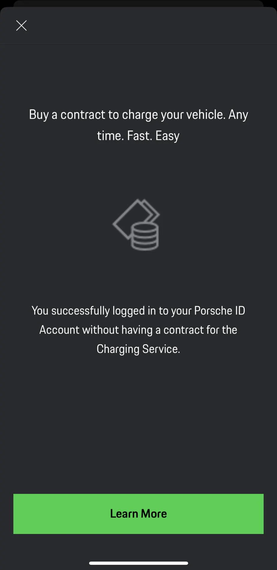 Porsche Taycan Charging App broken IMG_3042