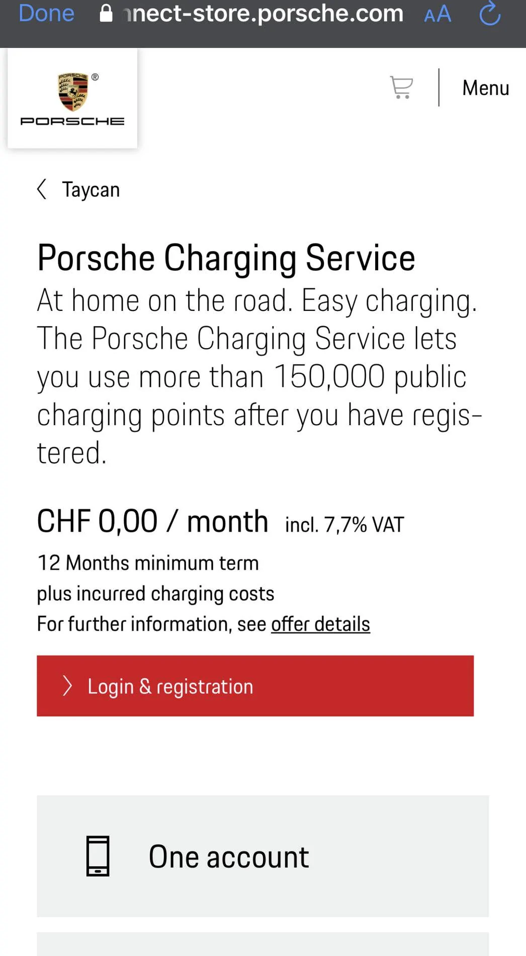 Porsche Taycan Charging App broken IMG_3043