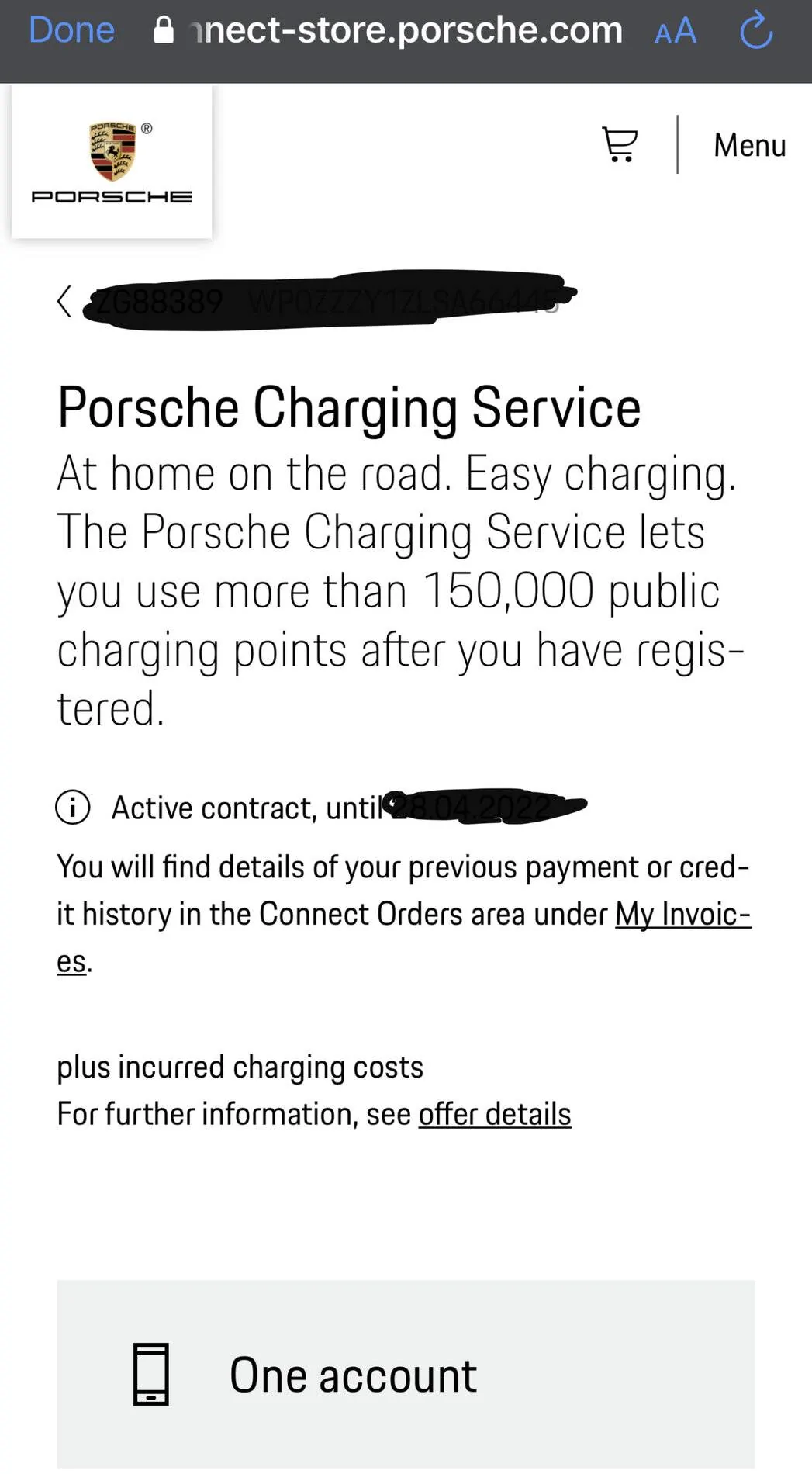 Porsche Taycan Charging App broken IMG_3044 2