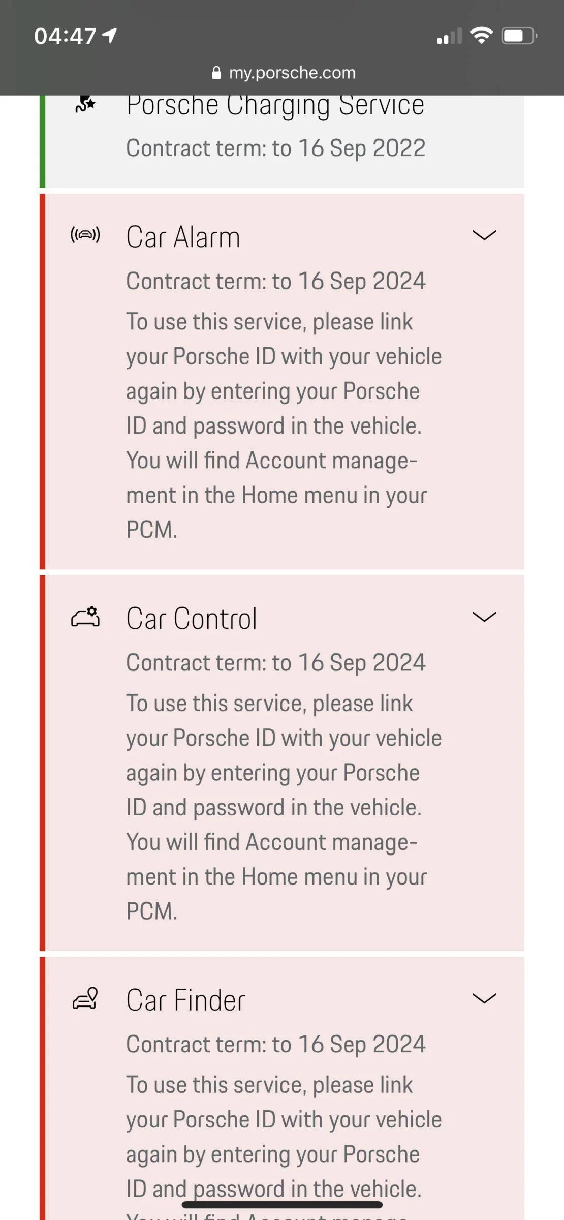 Porsche Taycan PCM Account Login location? 035D0D96-7173-4807-AADD-569DC1A73B8A