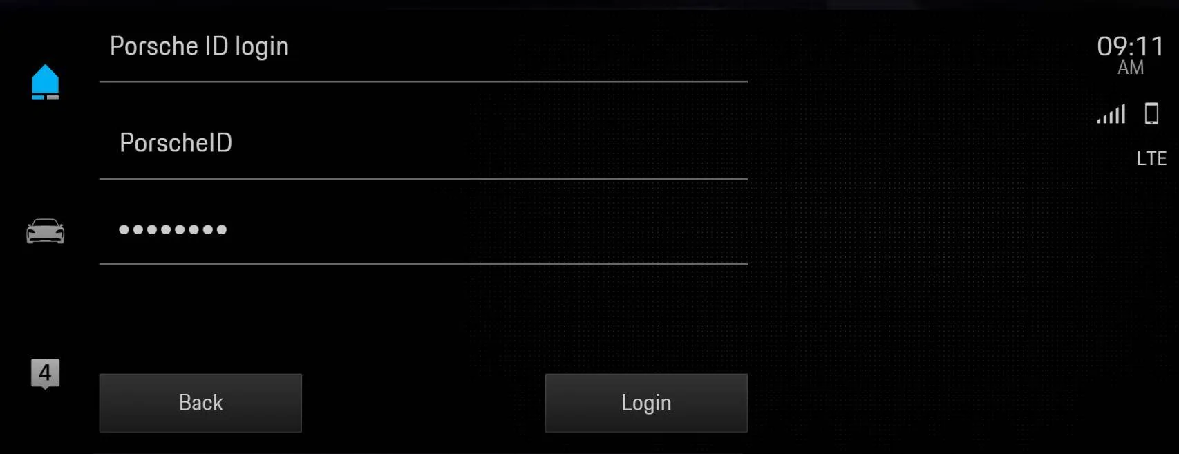 Porsche Taycan PCM Account Login location? 1638435648194