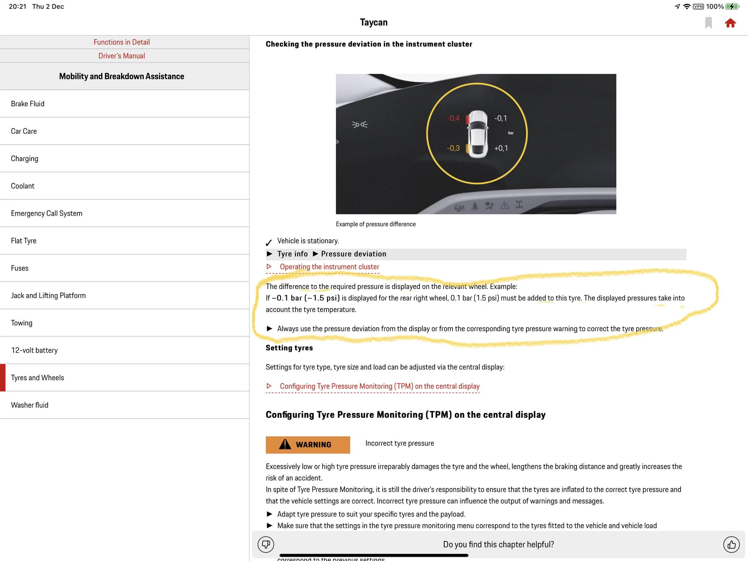 Porsche Taycan Tyre pressures dropped suddenly 6CECE36A-E81A-469F-B6E1-3DAC88C87BAF