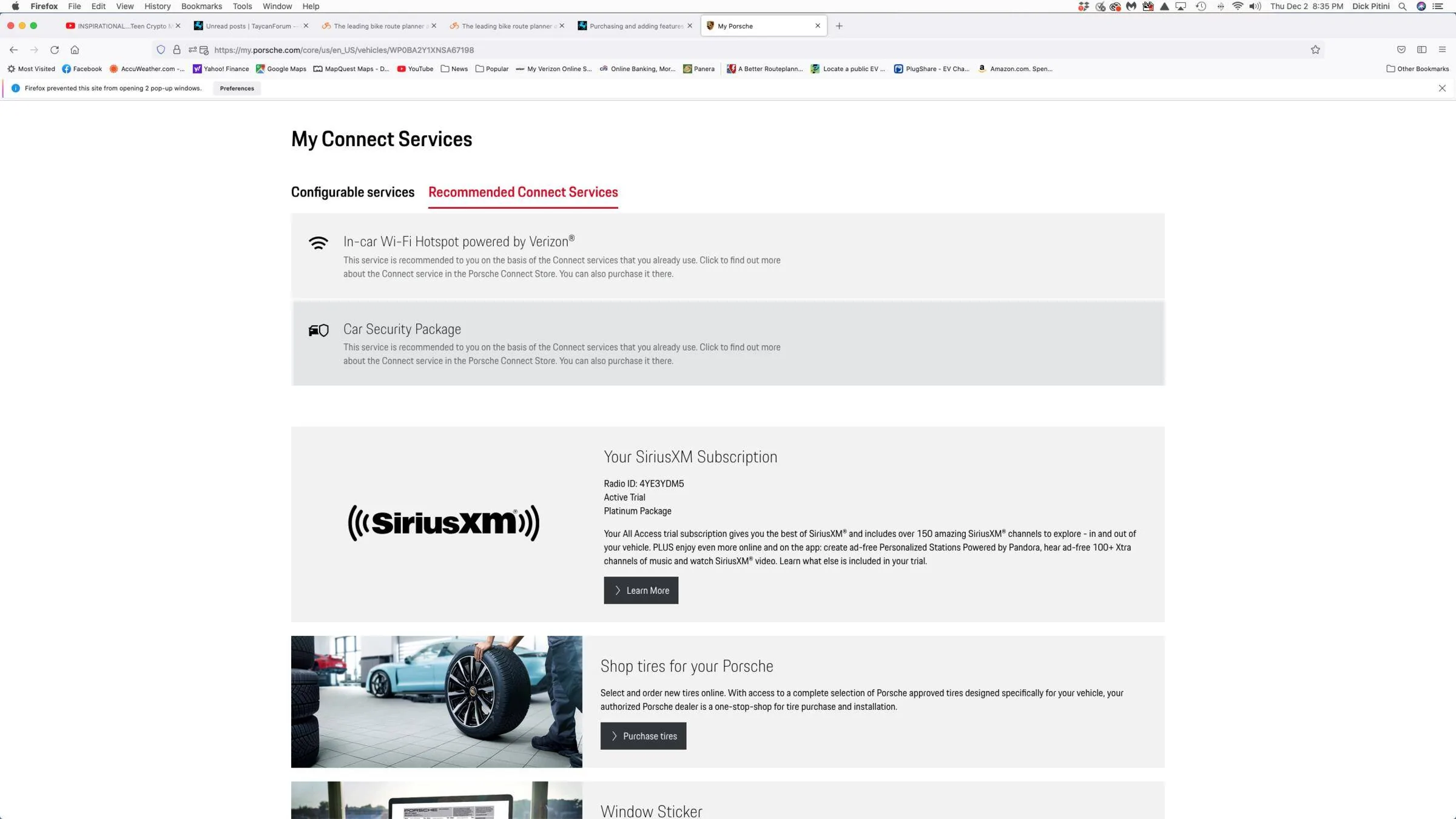 Porsche Taycan Purchasing and adding features via.. Function On Demand Screen Shot 2021-12-02 at 8.35.21 PM