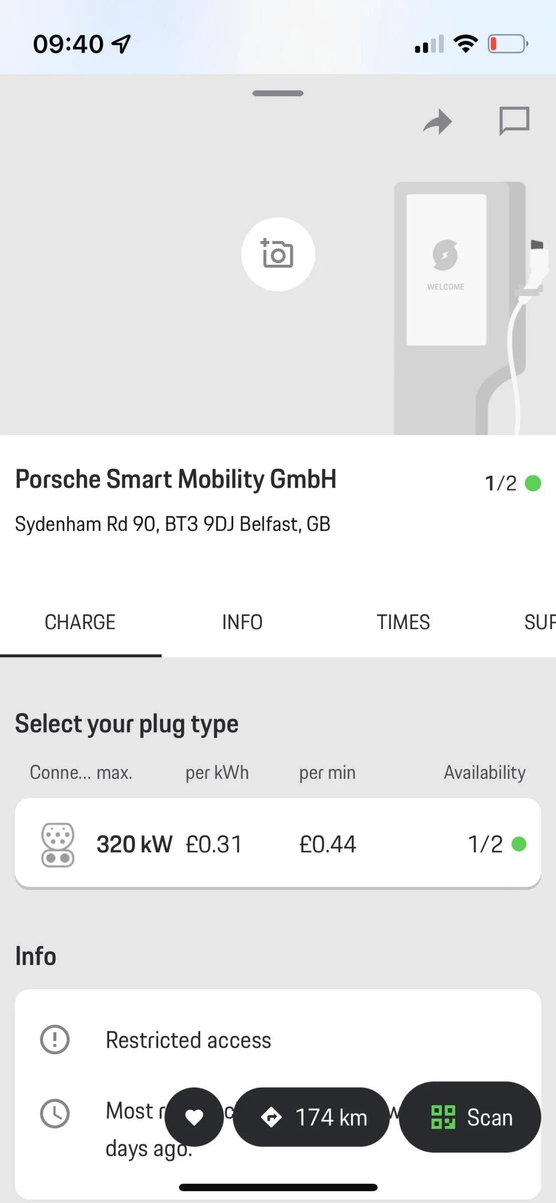 Porsche Taycan Charging at UK Dealers IMG_5627