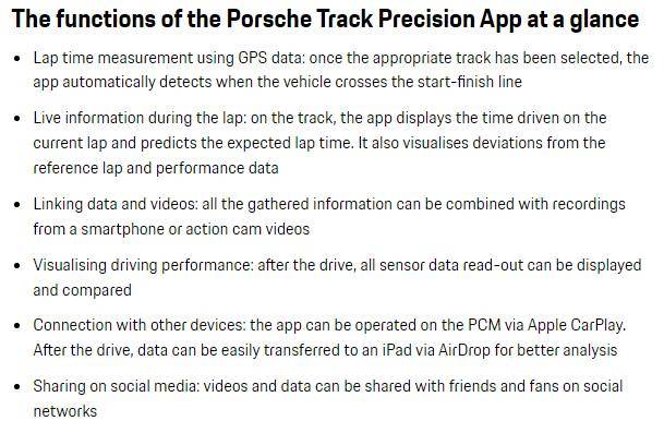 Porsche Taycan Sport Chrono app in the PCM 1638808900134
