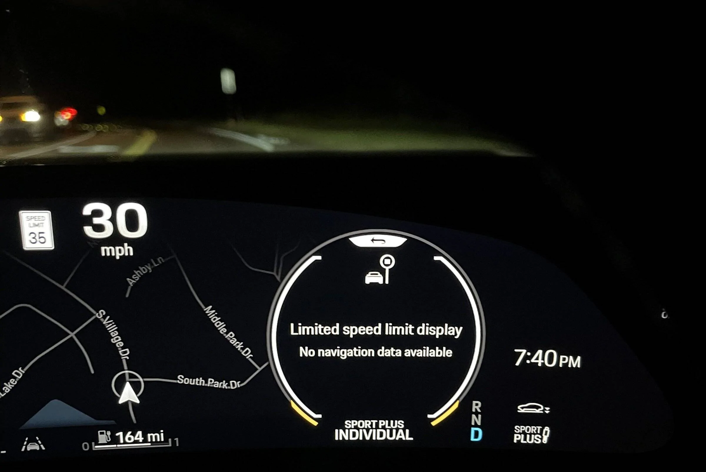 Porsche Taycan Limited Speed Display Warning LimitSpeed