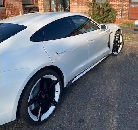 Porsche Taycan Winter tyres on today TT1