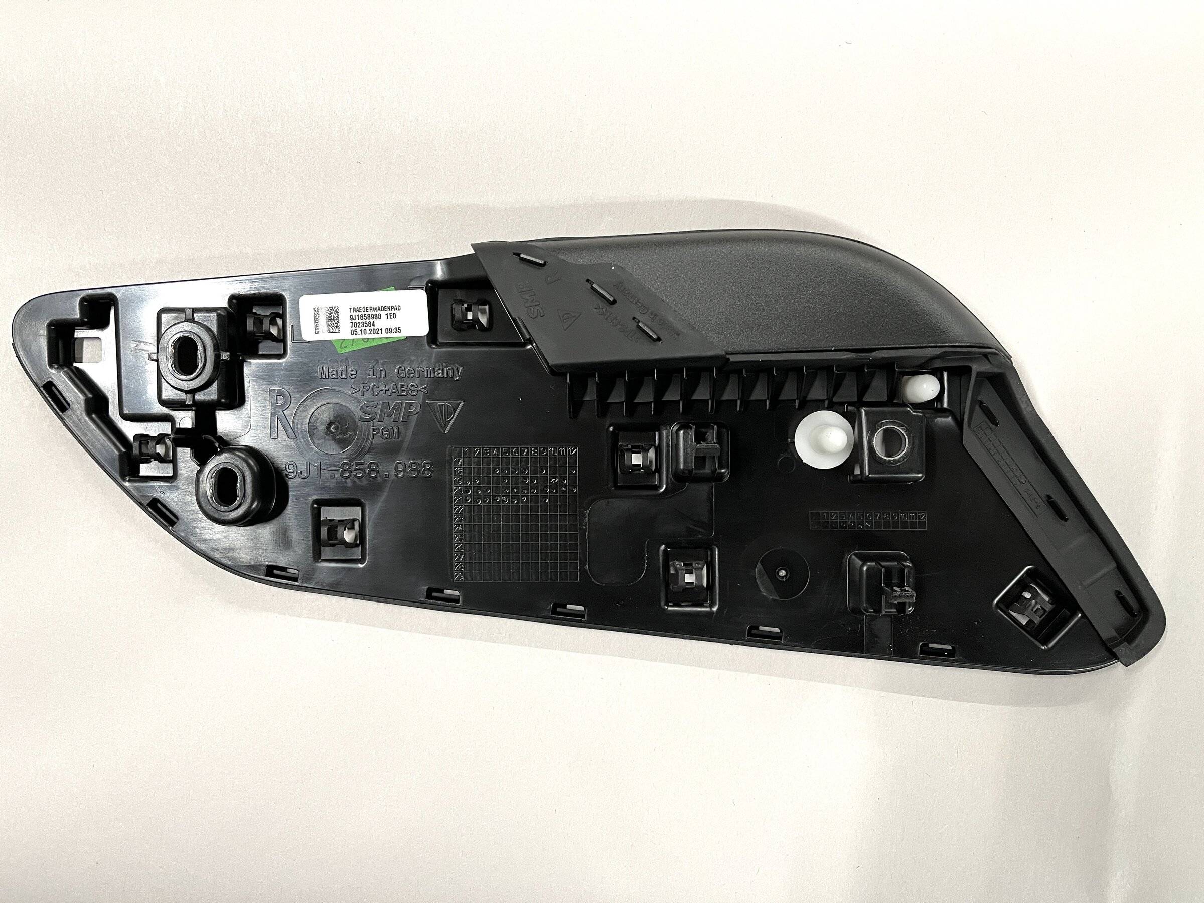Porsche Taycan Routing Magsafe cable from passenger side of console to USB C port InnerHalfOfForwardPanel.JPG