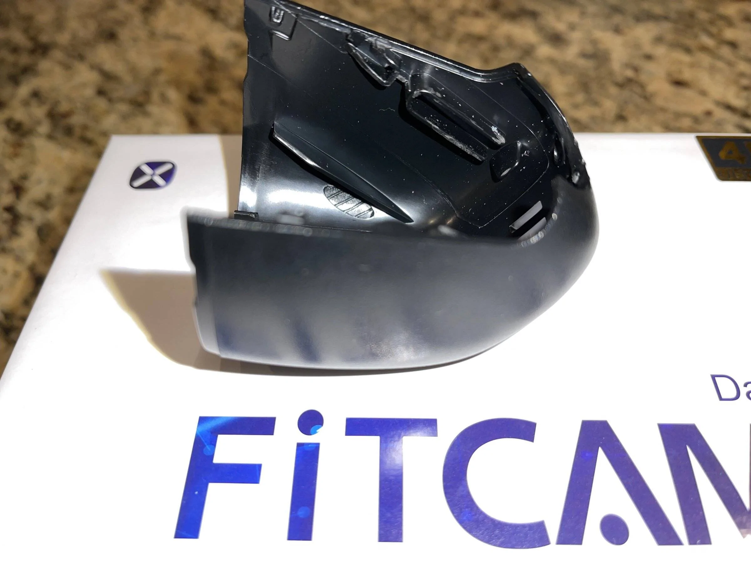 Porsche Taycan Fitcamx dashcam installation IMG_2646