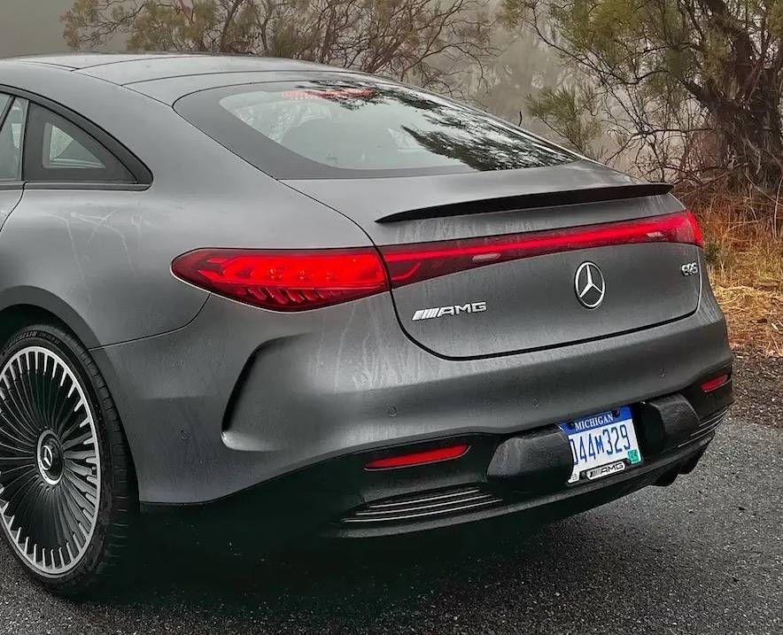 Porsche Taycan 'Monkey Butt' rear plate holder - better options? AMG_EQS