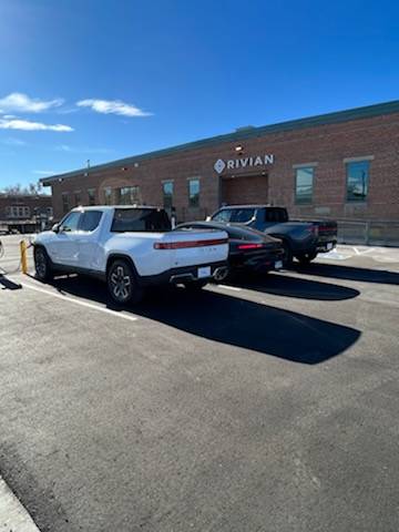 Porsche Taycan Way off topic:   when my Taycan met Rivian IMG_1757.HEIC