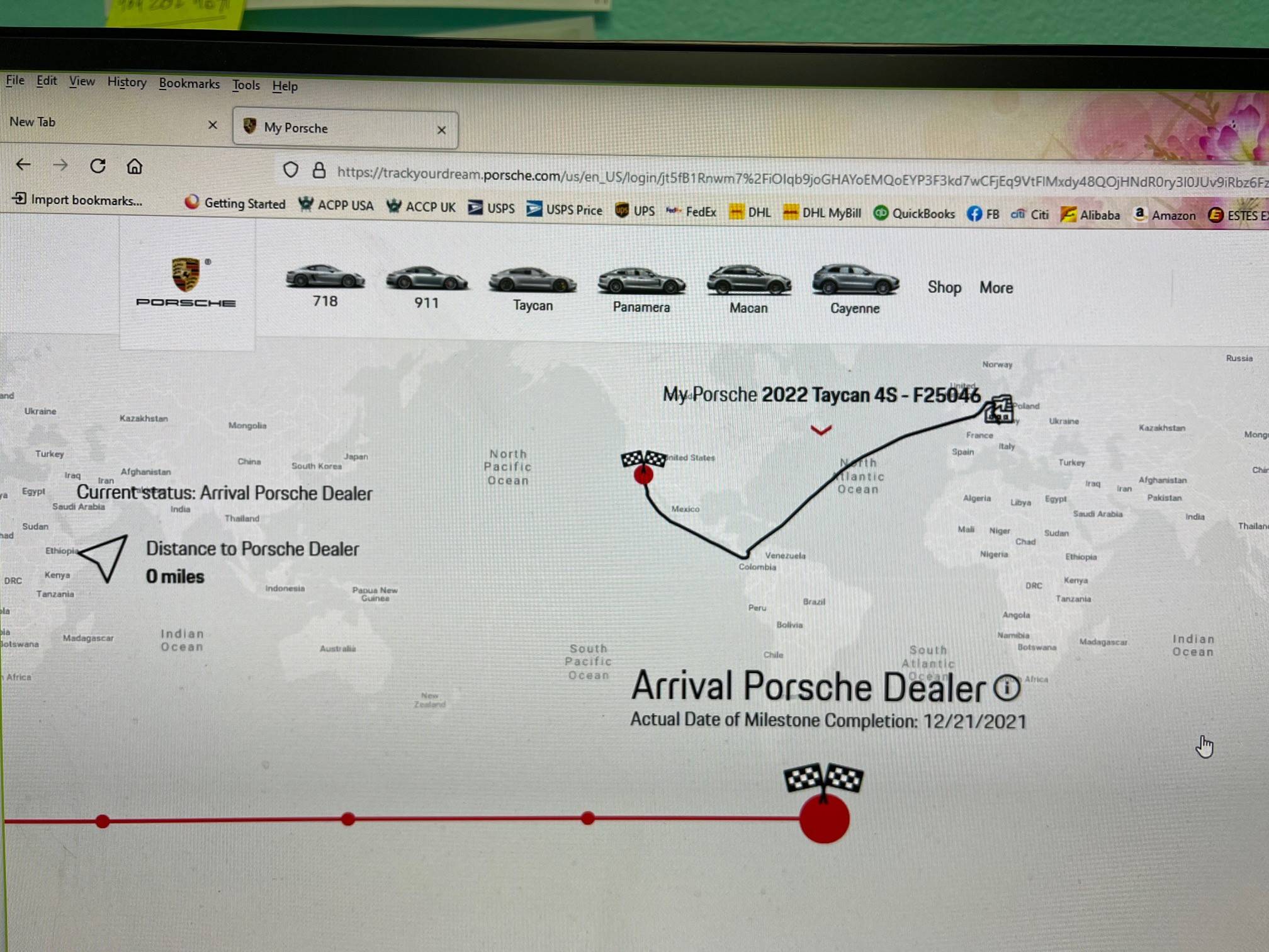 Porsche Taycan Rcc Classic December delivery arrival