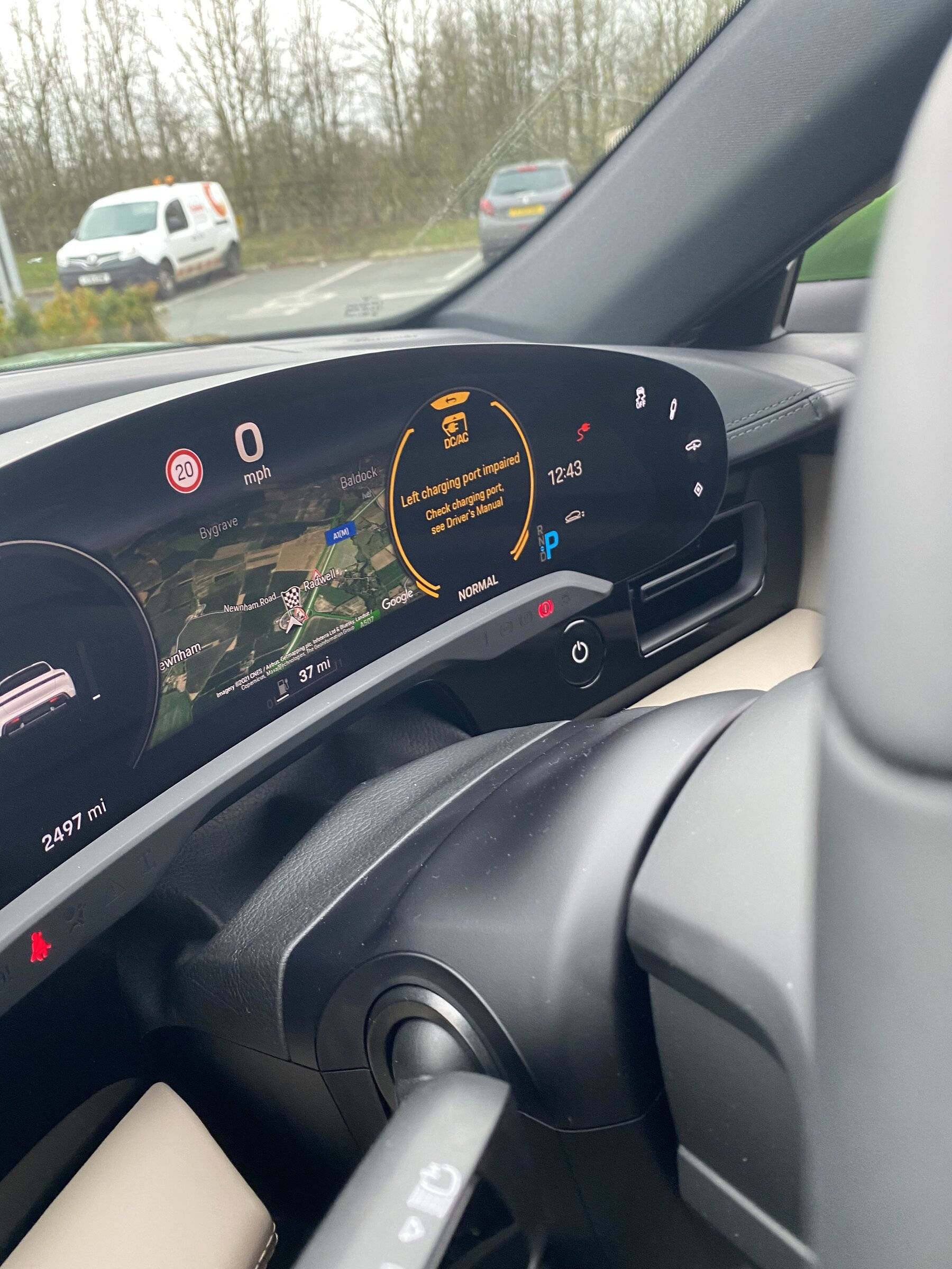 Porsche Taycan Left Charge Port Impaired. 59CD2051-0AA9-4EDC-A182-04C9D5008FD2