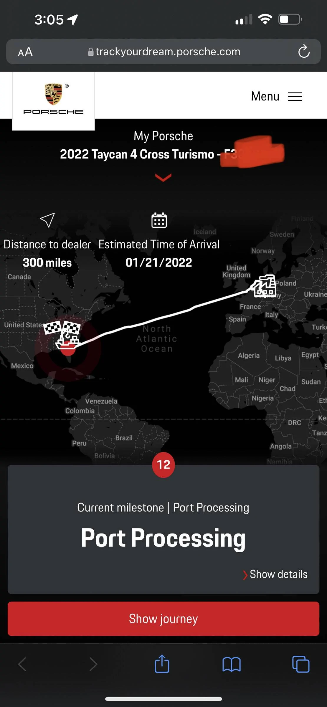 Porsche Taycan January Delivery @Jacksonville Port (US Southeast destination) 5E45234B-4E7C-4353-A6FB-F44D3598C763