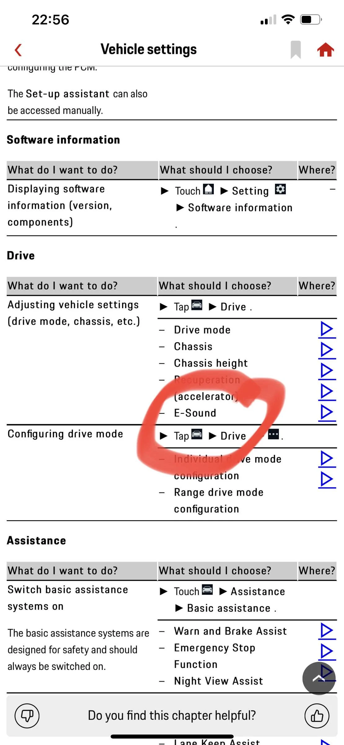 Porsche Taycan Setting Options Missing 2D2C408C-DED1-4BE7-A688-193EDD14D79E