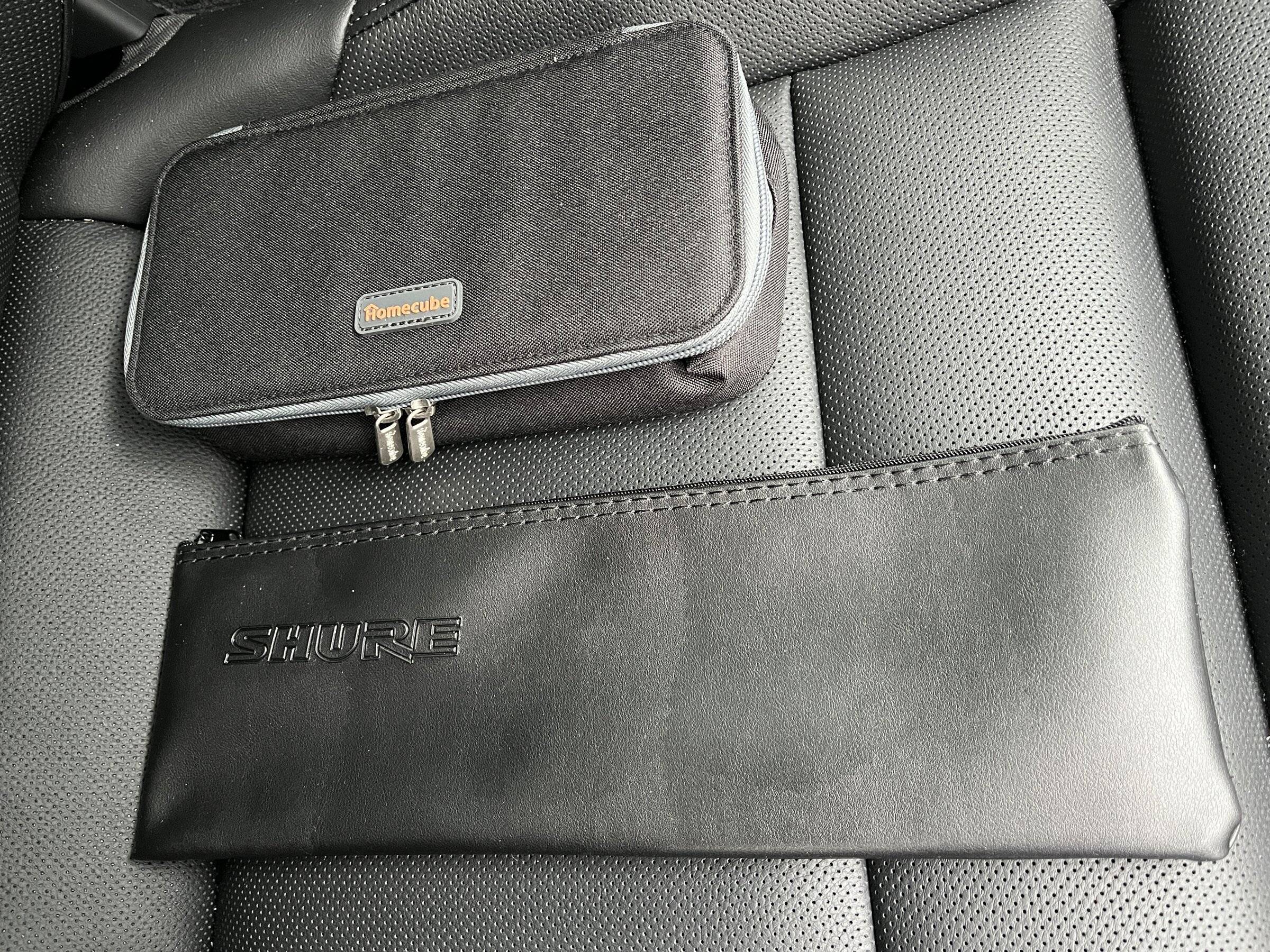 Porsche Taycan Making CT cabin storage user friendly MicrophonePouchAndPencilCase.JPG