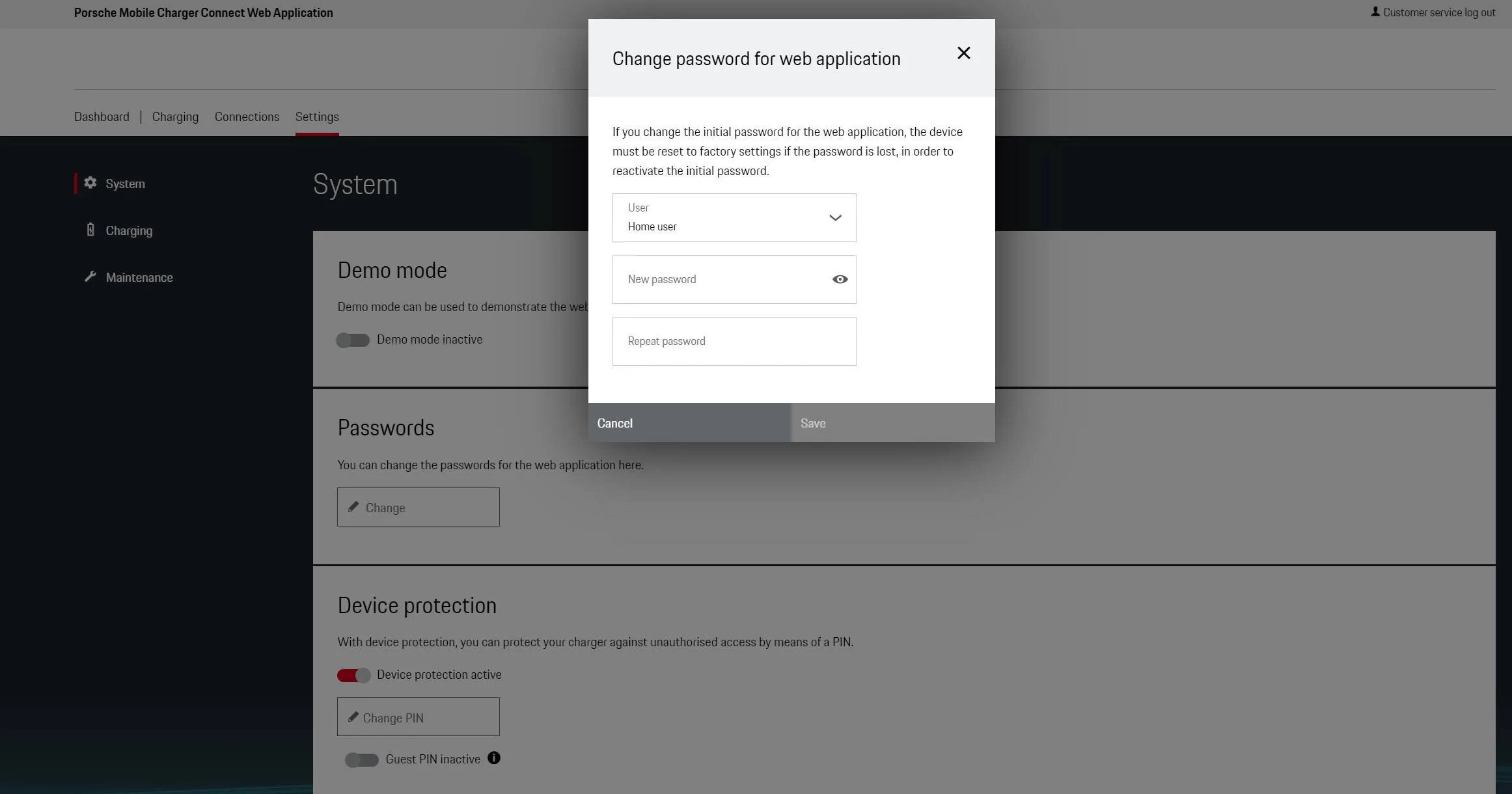 Porsche Taycan PMCC change WiFi password ? 1641149844300