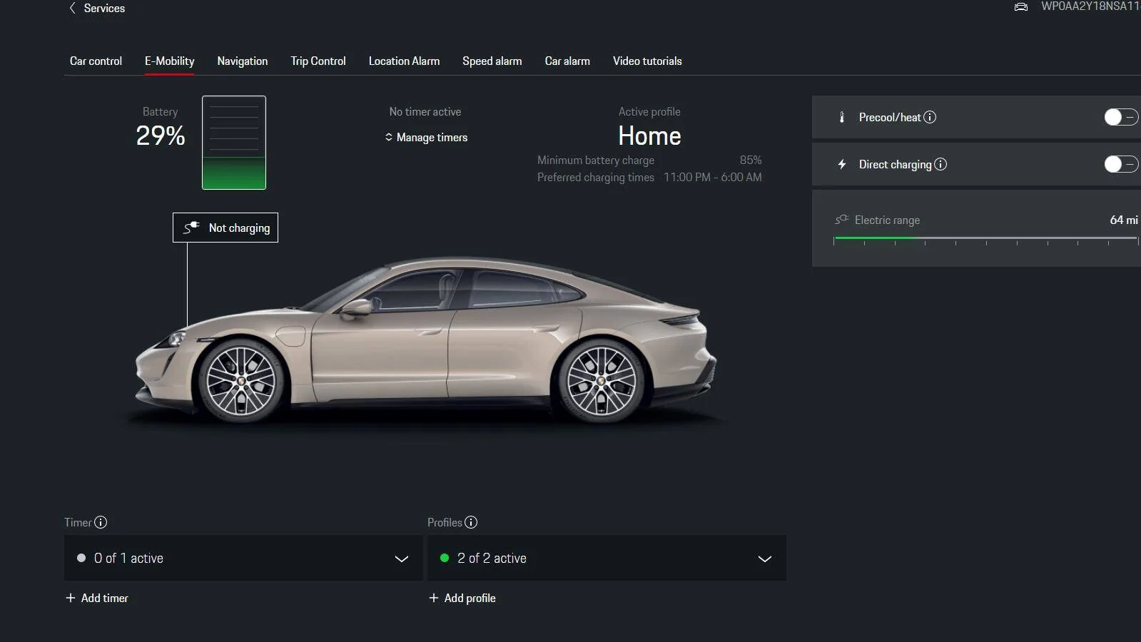 Porsche Taycan My Porsche app’ and connect app! pcar1