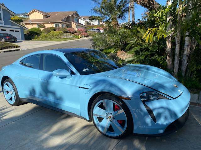 Porsche Taycan Has anybody seen any paint-matched exclusive design wheels? Configurator pic attached Taycan