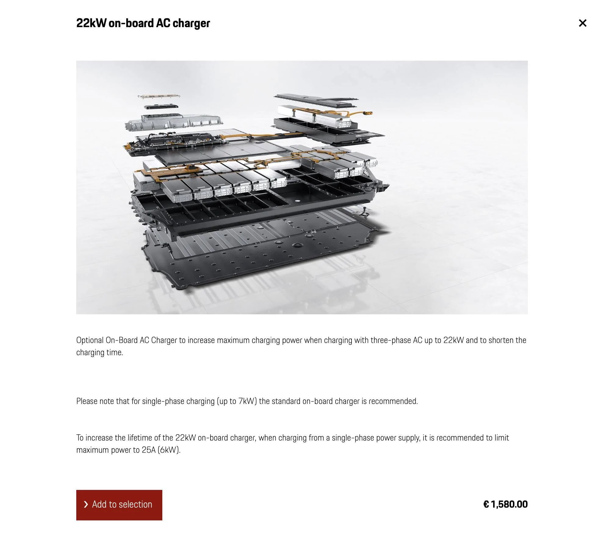 Porsche Taycan 22kw option for UK Screenshot 2022-01-04 at 20.54.27