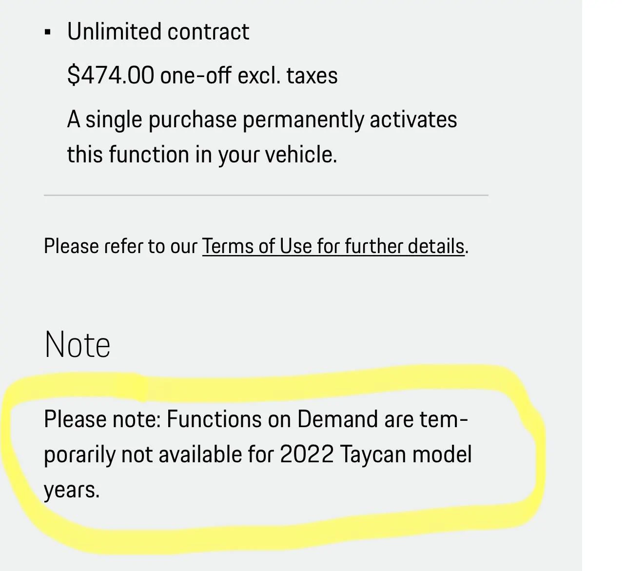 Porsche Taycan Purchasing and adding features via.. Function On Demand B0B5C6D7-D5B4-4F51-9D4D-80BB7F967680