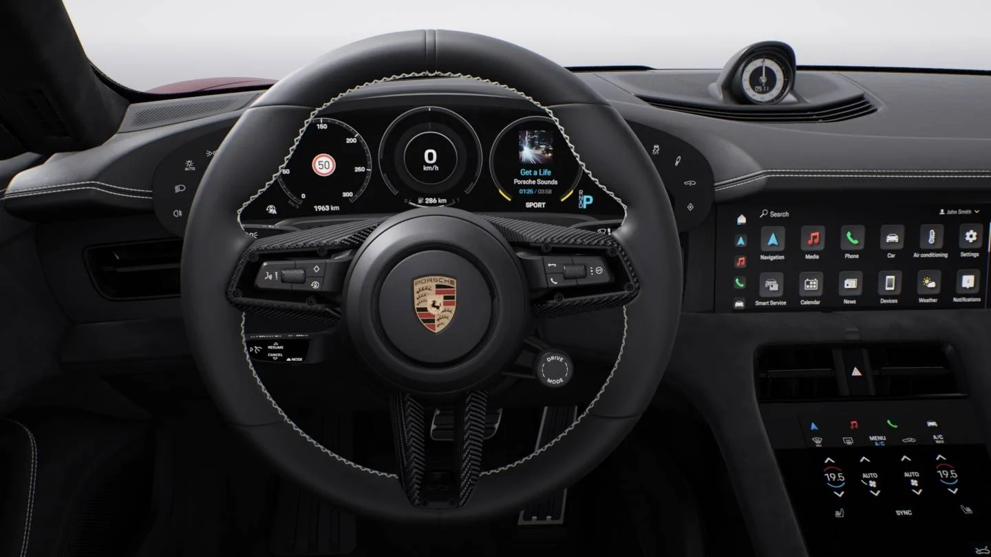 Porsche Taycan Carbon fiber steering wheel for GTS? detail_M2PF_l_0
