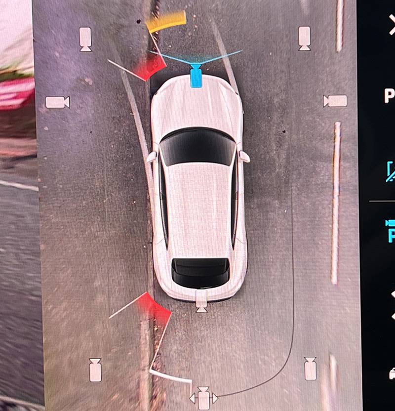 Porsche Taycan Spec needed for kerb detection SView