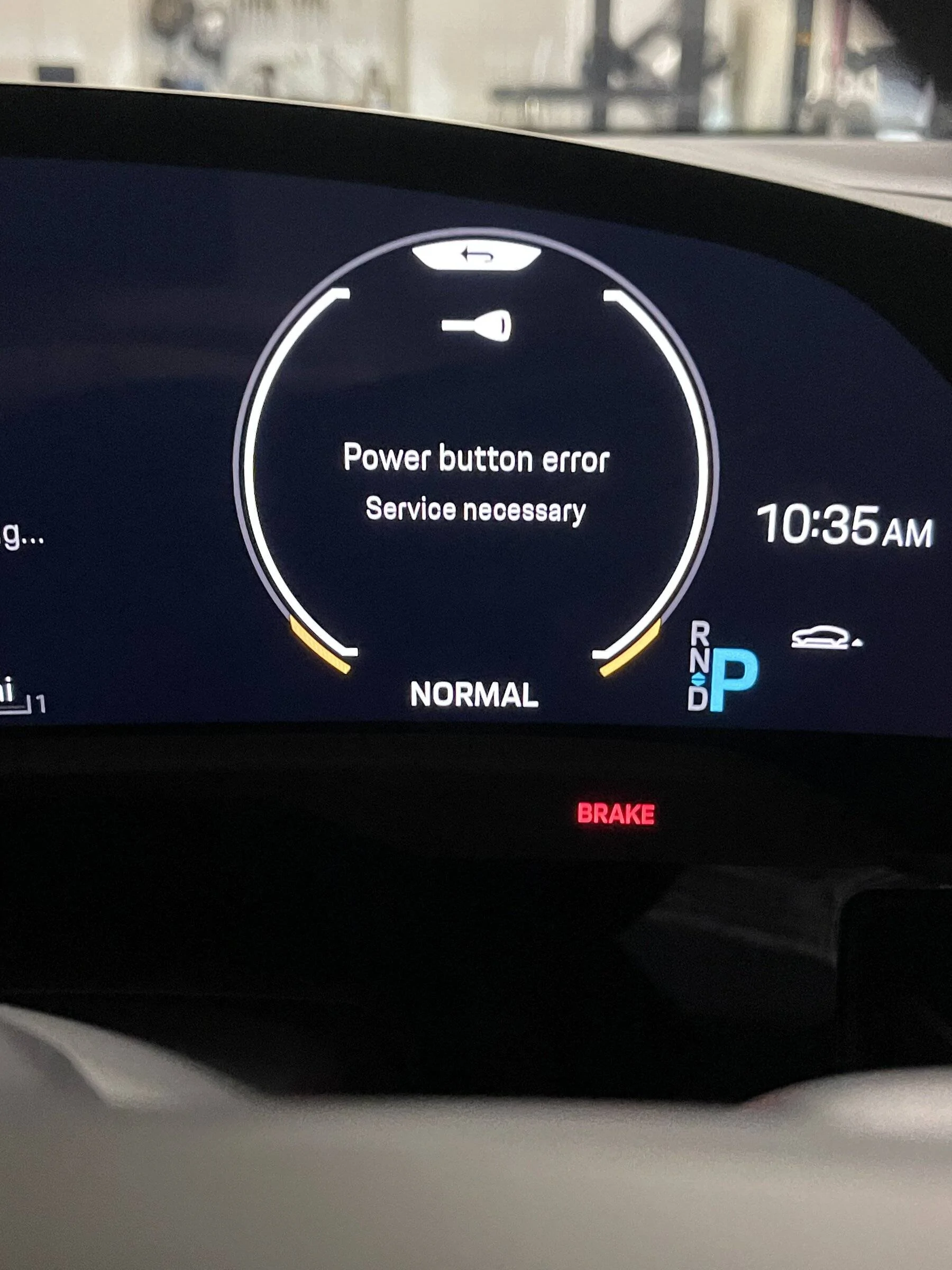 Porsche Taycan Power Button Error 6D130674-8166-45DC-AB67-2BFBFB59EE5A