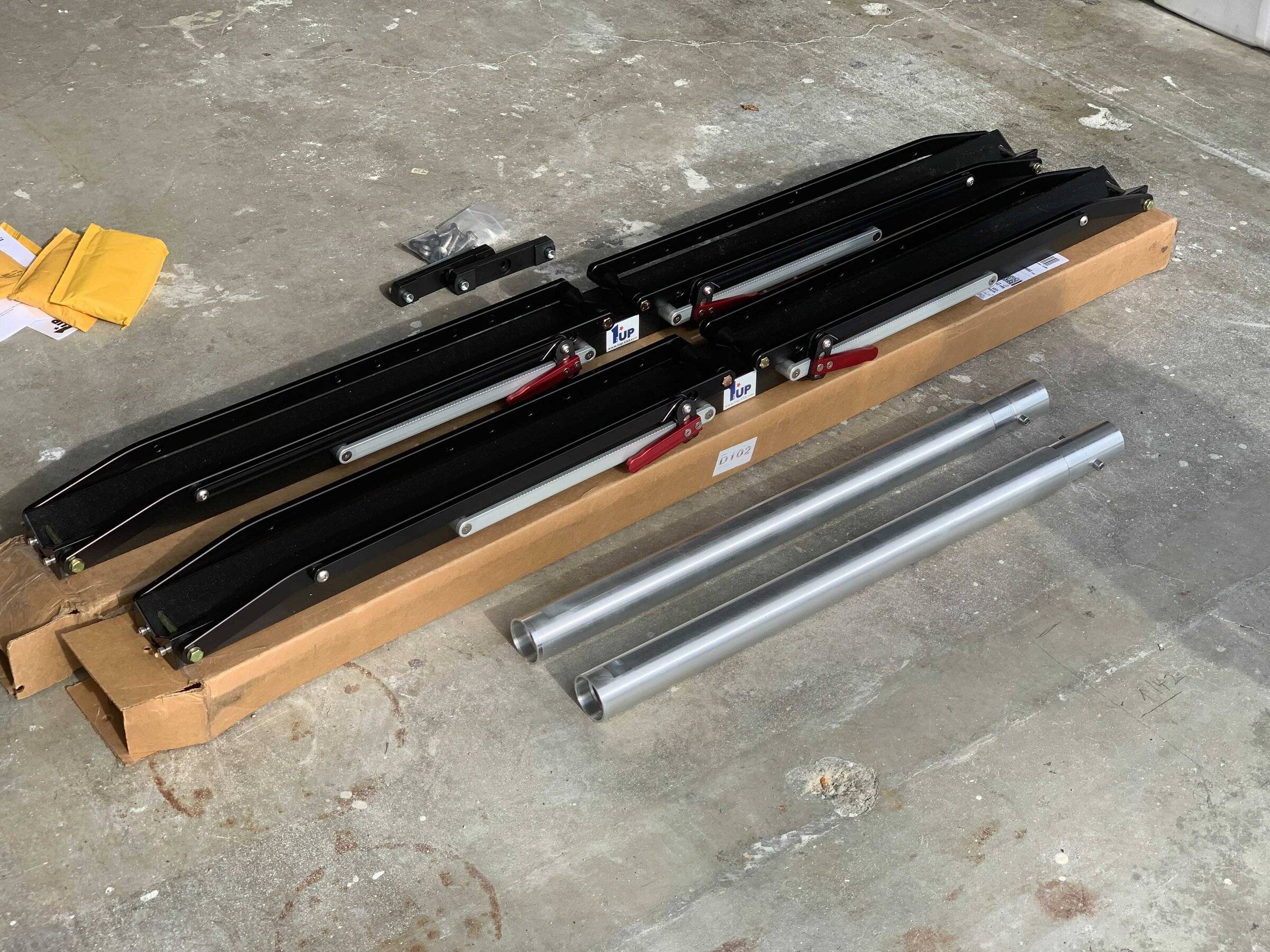Porsche Taycan Custom Rear Bike Rack Installed with 1up Trays Image from iOS (46)